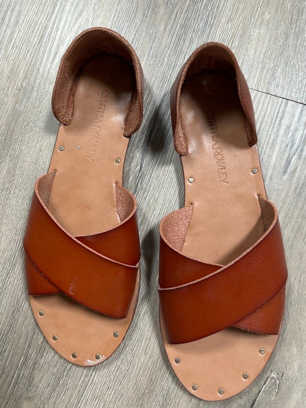 Cynthia Rowley Fiona slip on shoes/Sandals with studs 7.5